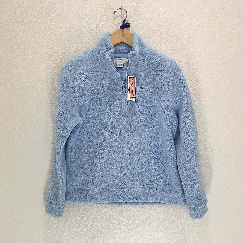 NWT Vineyard Vines Fuzzy Classic 1/4 Zip Pull Over
